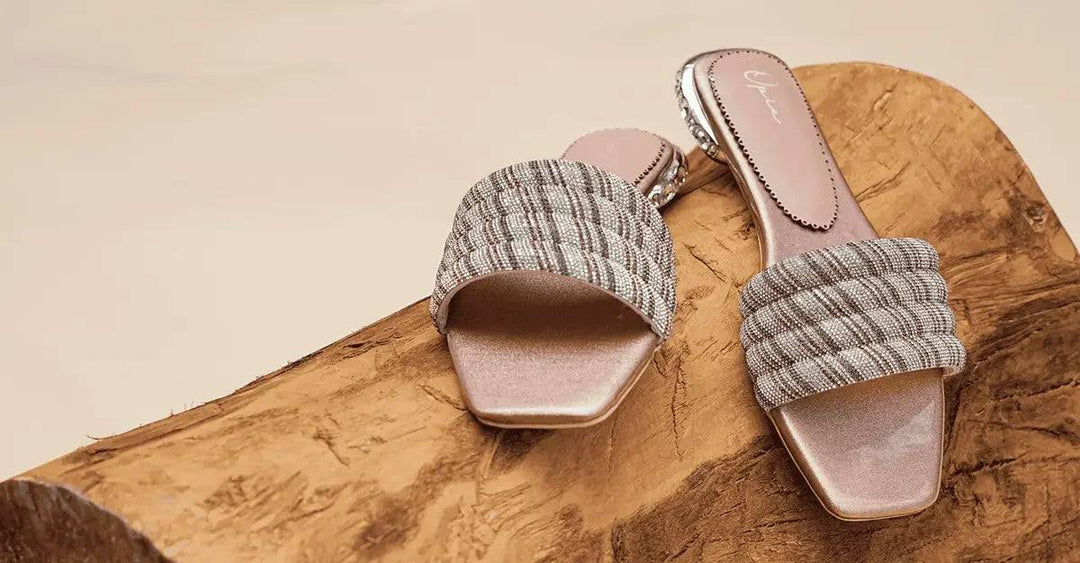 Comfortable flat slippers for women in Pakistan with cushioned soles and stylish design by Opia
