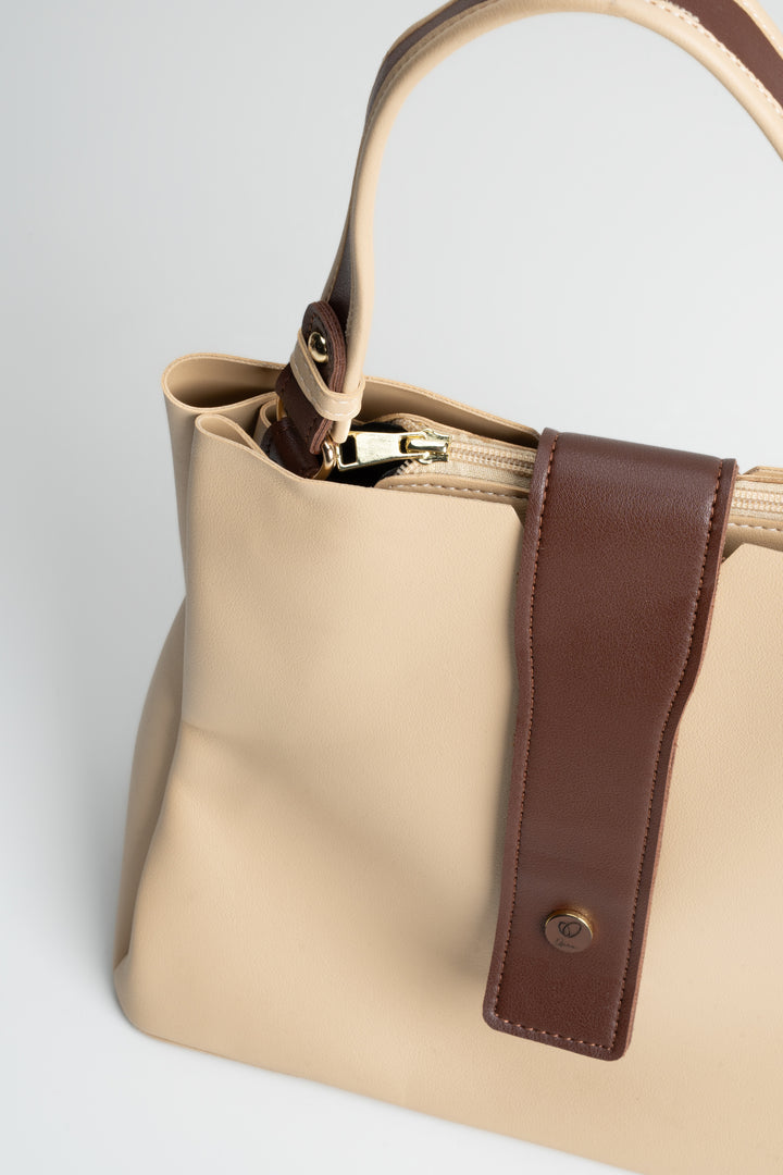 LADIES HANDBAG LB165 BEIGE