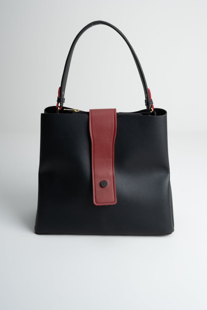 LADIES HANDBAG LB165 BLACK
