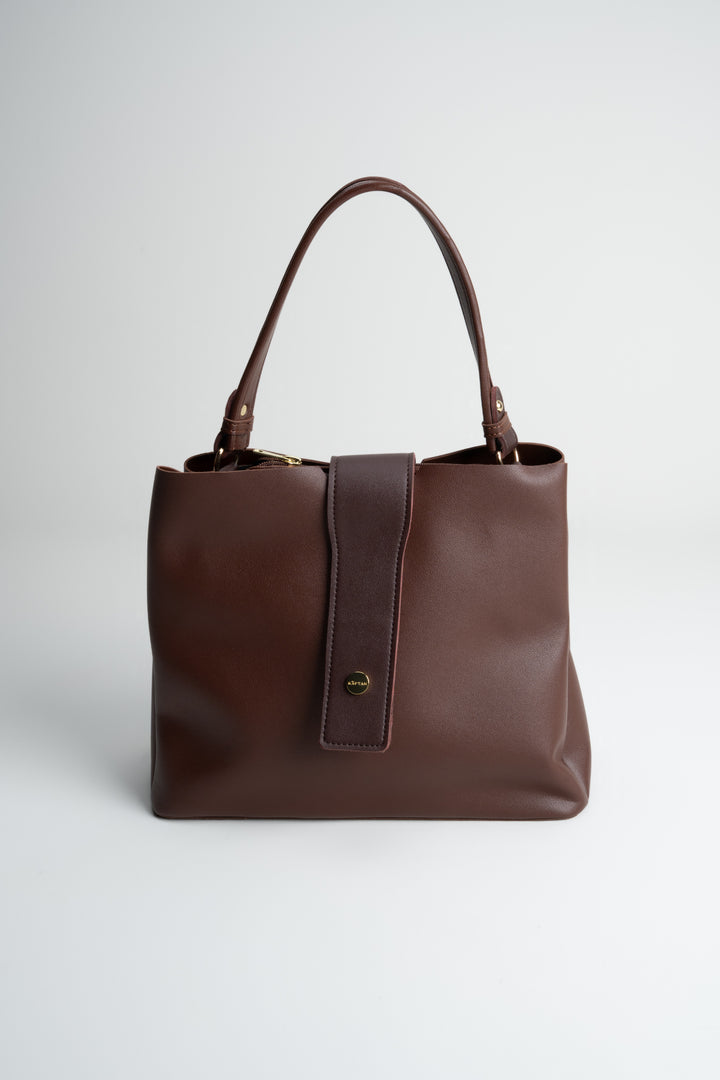 LADIES HANDBAG LB165 BROWN