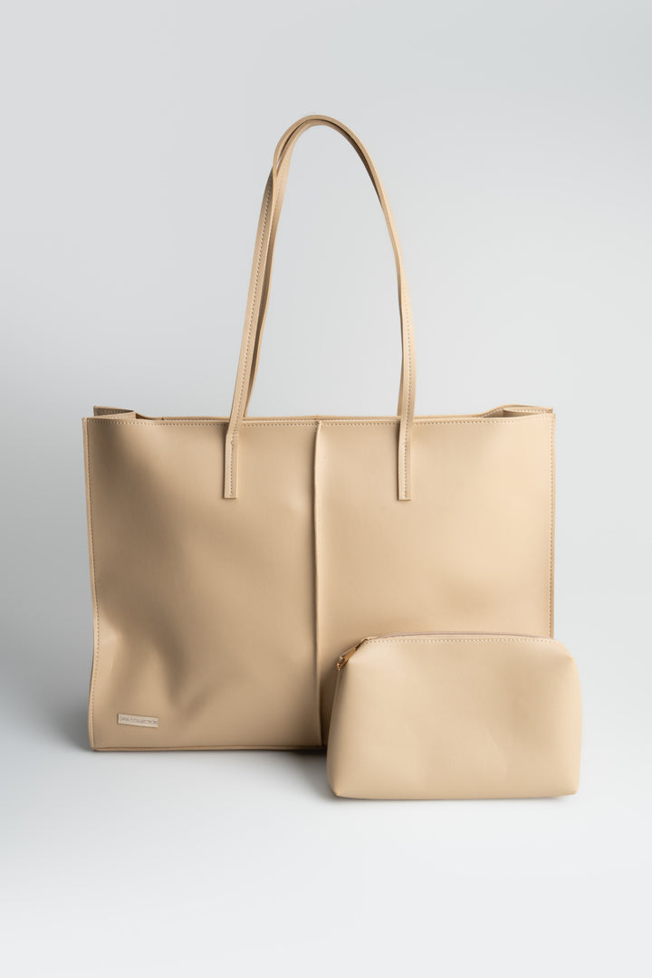 LADIES HANDBAG LB166 BEIGE