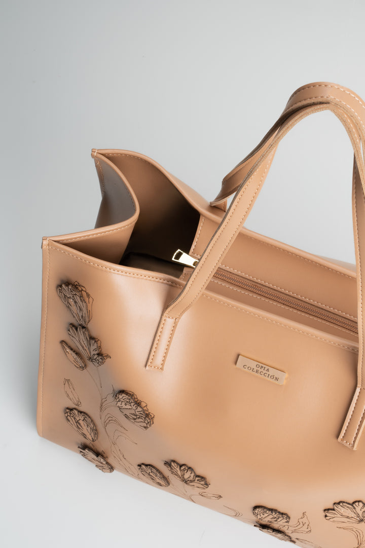 LADIES HANDBAG LB167 TAN
