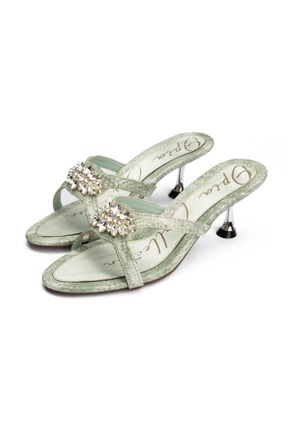 OPIA HEELETTE EMBELLISHED SLIDES