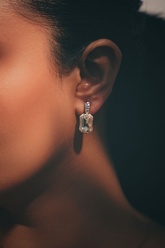 EAR RINGS & NECKLACE SET JW1092 GLD - OPIA